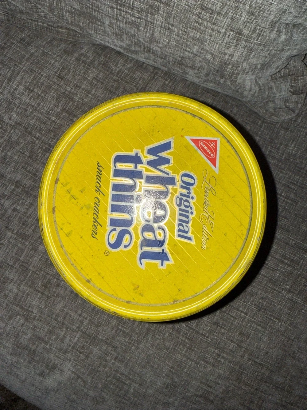 Vintage 1987 Nabisco Original Limited Edition Wheat Thins Snack Crackers Tin